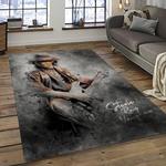 singer stevie ray vaughan music carpet rectangle area rug for living room bedroom decor dark room srv22