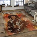 singer stevie ray vaughan music carpet rectangle area rug for living room bedroom decor dark room srv36