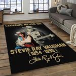 singer stevie ray vaughan music carpet rectangle area rug for living room bedroom decor dark room srv43