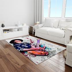 singer stevie ray vaughan music carpet rectangle area rug for living room bedroom decor light room srv19
