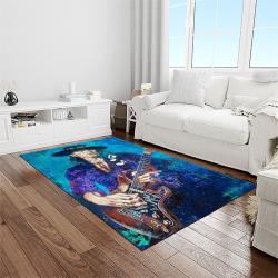 singer stevie ray vaughan music carpet rectangle area rug for living room bedroom decor light room srv20
