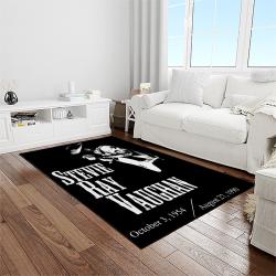 singer stevie ray vaughan music carpet rectangle area rug for living room bedroom decor light room srv29
