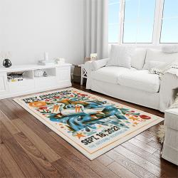 singer trey anastasio and classic tab music concert music carpet rectangle area rug light room ta03