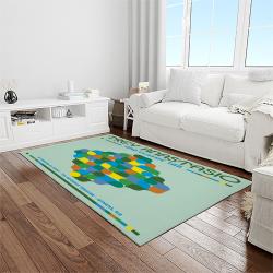 singer trey anastasio and classic tab music concert music carpet rectangle area rug light room ta04