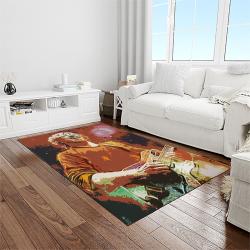 singer trey anastasio music concert music carpet rectangle area rug light room ta20