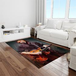 singer trey anastasio music concert music carpet rectangle area rug light room ta27