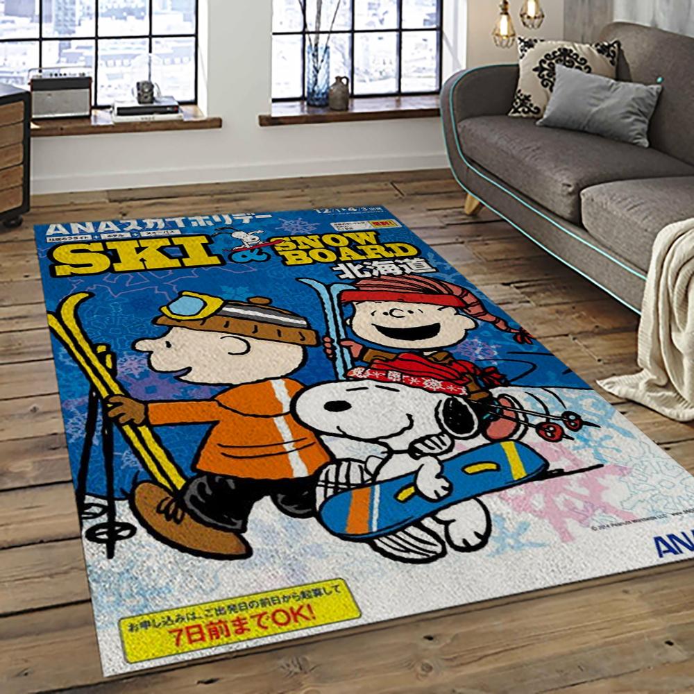 Snoopy Cartoon Movie Carpet Rectangle Area Rug For Living Room Bedroom Decor SNP111 snoopy cartoon movie carpet rectangle area rug for living room bedroom decor dark room snp111