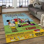 snoopy cartoon movie carpet rectangle area rug for living room bedroom decor dark room snp113
