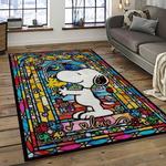 snoopy cartoon movie carpet rectangle area rug for living room bedroom decor dark room snp118