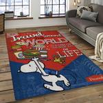snoopy cartoon movie carpet rectangle area rug for living room bedroom decor dark room snp121