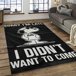 snoopy cartoon movie carpet rectangle area rug for living room bedroom decor dark room snp18