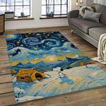 snoopy cartoon movie carpet rectangle area rug for living room bedroom decor dark room snp2