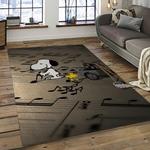 snoopy cartoon movie carpet rectangle area rug for living room bedroom decor dark room snp23