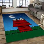 snoopy cartoon movie carpet rectangle area rug for living room bedroom decor dark room snp35