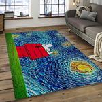 snoopy cartoon movie carpet rectangle area rug for living room bedroom decor dark room snp4