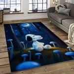 snoopy cartoon movie carpet rectangle area rug for living room bedroom decor dark room snp53