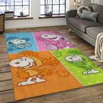 snoopy cartoon movie carpet rectangle area rug for living room bedroom decor dark room snp71