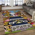 snoopy cartoon movie carpet rectangle area rug for living room bedroom decor dark room snp80