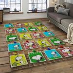 snoopy cartoon movie carpet rectangle area rug for living room bedroom decor dark room snp84
