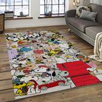 snoopy cartoon movie carpet rectangle area rug for living room bedroom decor dark room snp90