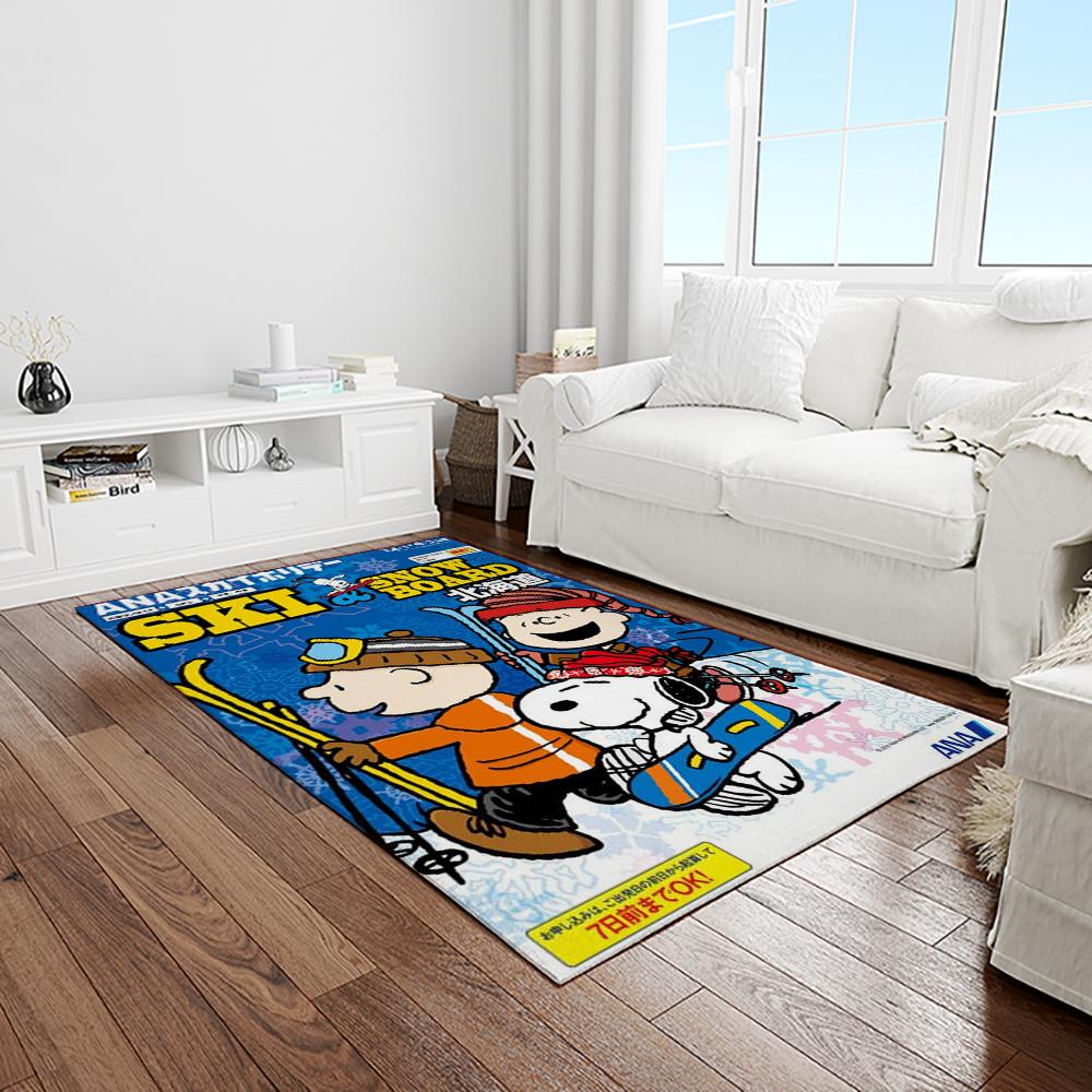 Snoopy Cartoon Movie Carpet Rectangle Area Rug For Living Room Bedroom Decor SNP111 1 snoopy cartoon movie carpet rectangle area rug for living room bedroom decor light room snp111