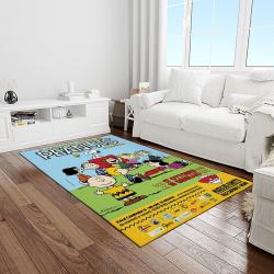snoopy cartoon movie carpet rectangle area rug for living room bedroom decor light room snp113