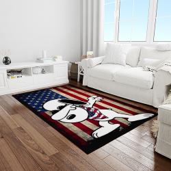 snoopy cartoon movie carpet rectangle area rug for living room bedroom decor light room snp116