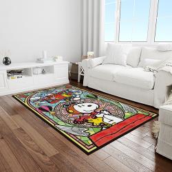 snoopy cartoon movie carpet rectangle area rug for living room bedroom decor light room snp119