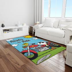 snoopy cartoon movie carpet rectangle area rug for living room bedroom decor light room snp122