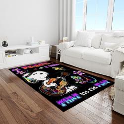 snoopy cartoon movie carpet rectangle area rug for living room bedroom decor light room snp123