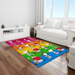 snoopy cartoon movie carpet rectangle area rug for living room bedroom decor light room snp30