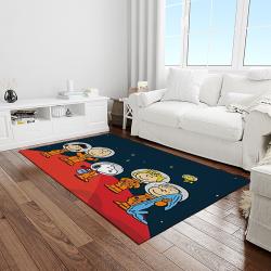 snoopy cartoon movie carpet rectangle area rug for living room bedroom decor light room snp31