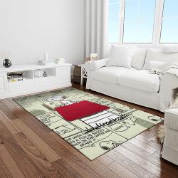 snoopy cartoon movie carpet rectangle area rug for living room bedroom decor light room snp34