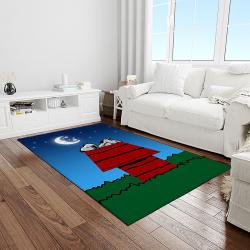 snoopy cartoon movie carpet rectangle area rug for living room bedroom decor light room snp35