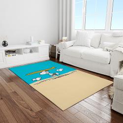 snoopy cartoon movie carpet rectangle area rug for living room bedroom decor light room snp36