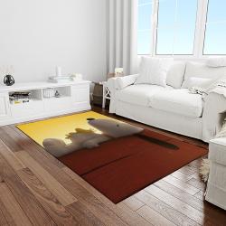 snoopy cartoon movie carpet rectangle area rug for living room bedroom decor light room snp39