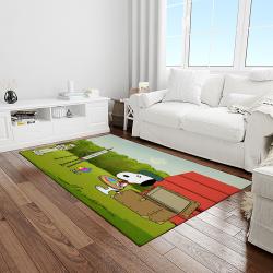 snoopy cartoon movie carpet rectangle area rug for living room bedroom decor light room snp52