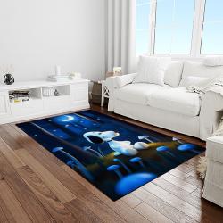 snoopy cartoon movie carpet rectangle area rug for living room bedroom decor light room snp53