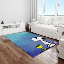 snoopy cartoon movie carpet rectangle area rug for living room bedroom decor light room snp55