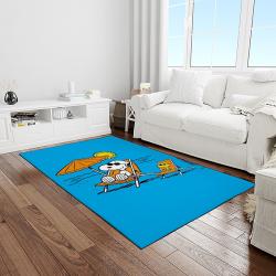 snoopy cartoon movie carpet rectangle area rug for living room bedroom decor light room snp65