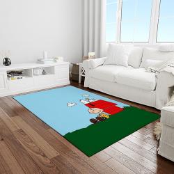 snoopy cartoon movie carpet rectangle area rug for living room bedroom decor light room snp66
