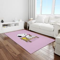 snoopy cartoon movie carpet rectangle area rug for living room bedroom decor light room snp67