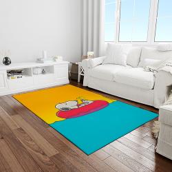 snoopy cartoon movie carpet rectangle area rug for living room bedroom decor light room snp68