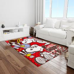 snoopy cartoon movie carpet rectangle area rug for living room bedroom decor light room snp70