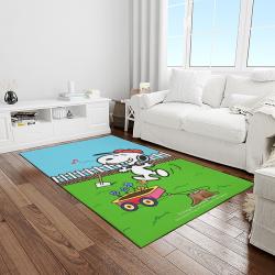 snoopy cartoon movie carpet rectangle area rug for living room bedroom decor light room snp74