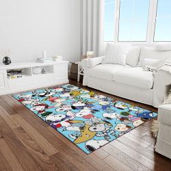 snoopy cartoon movie carpet rectangle area rug for living room bedroom decor light room snp75