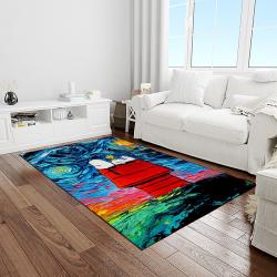 snoopy cartoon movie carpet rectangle area rug for living room bedroom decor light room snp8