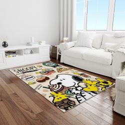 snoopy cartoon movie carpet rectangle area rug for living room bedroom decor light room snp81
