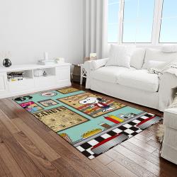 snoopy cartoon movie carpet rectangle area rug for living room bedroom decor light room snp82