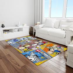 snoopy cartoon movie carpet rectangle area rug for living room bedroom decor light room snp83